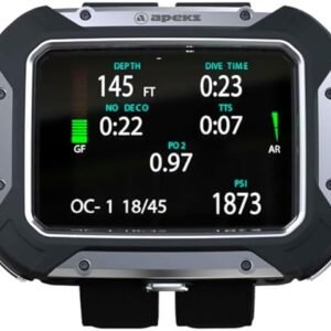 Apeks DSX Dive Computer w/ O2 Analyzer Black