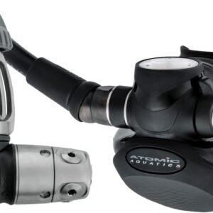 Atomic Aquatics TFX Scuba Diving Regulator | Unique Front Exhaust Design | Provides Effortless Breathing in All Diving Positions| Durable Titanium Components