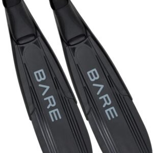 Bare Predator Full Foot Freediving fins - Black (LG)