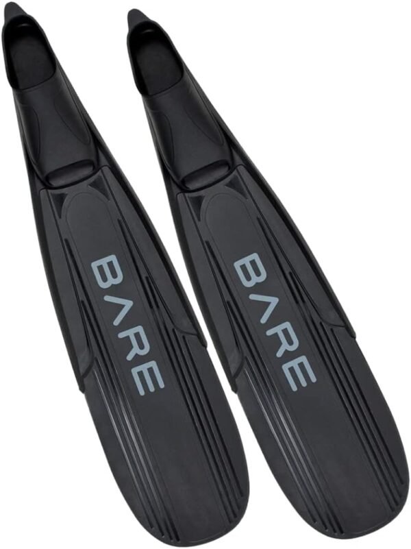 Bare Predator Full Foot Freediving fins - Black (LG)