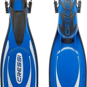 Cressi Adult Powerful Efficient Open Heel Scuba Diving Fins | Frog Plus: made in Italy