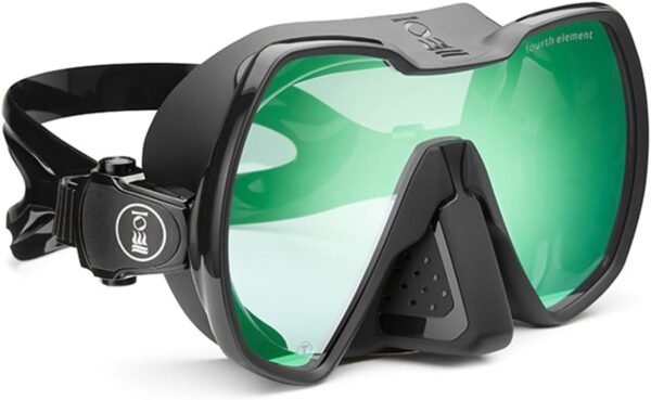 Fourth Element Seeker Mask - Low Volume, Universal Fit, Clarity & Contrast Lens Options, Black Contrast