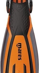 Mares Unisex Avanti 4X Open Heel Scuba Diving Fins | Bungee Straps & 4-Channel Blade | Lightweight High-Thrust Snorkeling Flippers for Travel & Cold Water