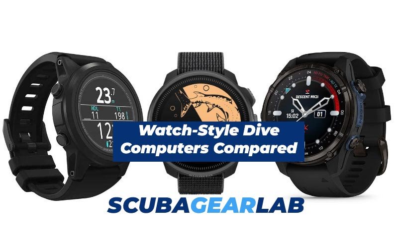 Watch-Style Dive Computers Compared -Shearwater Tern TX vs Suunto Nautic S vs Garmin Descent Mk3i